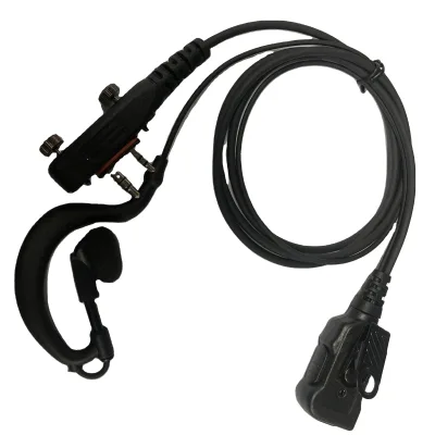 2-wire G Hook Earpiece Aviation Headset for ICOM IC-A16 IC-F3230D IC-F4230D IC-F1100D IC-F2100D Two Way Radio