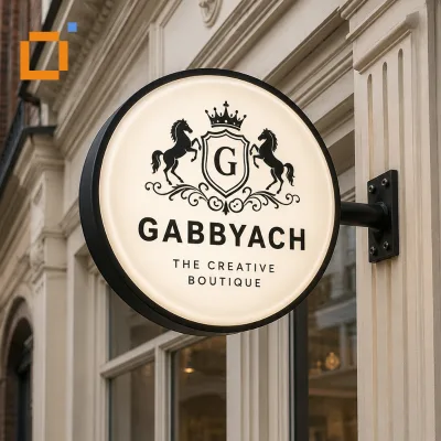 High Quality Vacuum Forming Outdoor Light Box Sign Waterproof Signage Urban Commercial District Retail Shop Advertising Display