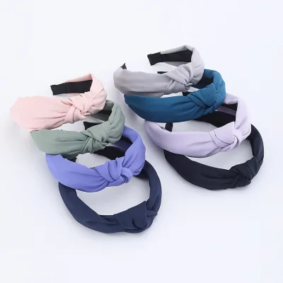 Korea Solid Color Hair Band Women Wide Edge Simple Headband Accessories Hair Band
