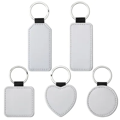 Direct-Heat Heat Transfer Metal Keychain Blank Custom Promotion High Quality Zinc Alloy Keyrings Sublimation Blanks