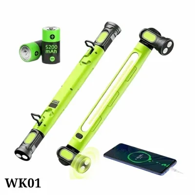 Rechargeable Portable LED Magnetic IP44 Waterproof 5000mAh Work Light 360 Rotating Base Hook ABS Construction