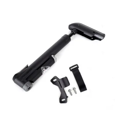 Mini Bike Pump with Meter, Portable Mountain Bike Pump, Bike Tire Repair Kit