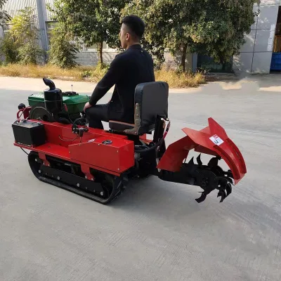 Hot Sale Crawler Agricultural Greenhouse Rotary Tiller Field Management Machine