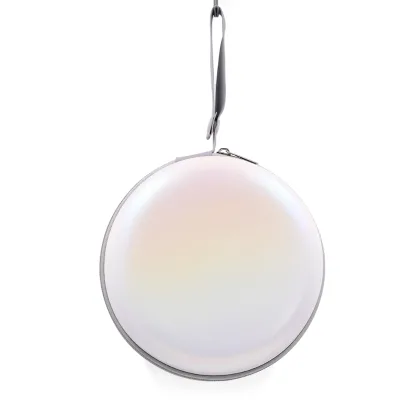 Wholesale Customizable Laser PU EVA Hard Shell Round Storage Pouch with Zipper for Business Travel