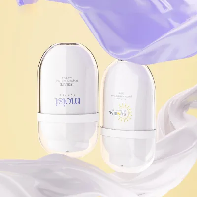 Wholesale 30ml Plastic Lotion Bottle Double-layer Plastic Pump Bottle Beautiful Sunscreen Liquid FoundationCosmetics Packaging