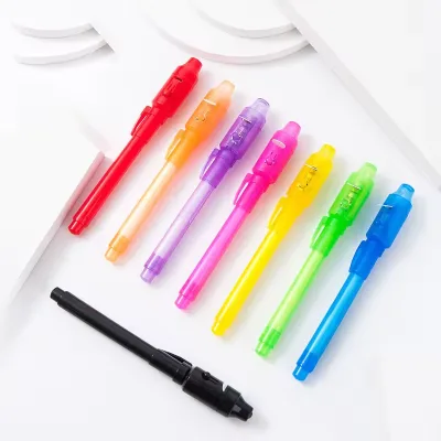 Hot Selling Magic Ballpoint Pen for Kid Writing Signature Ballpoint Invisible Ink Pen With Uv