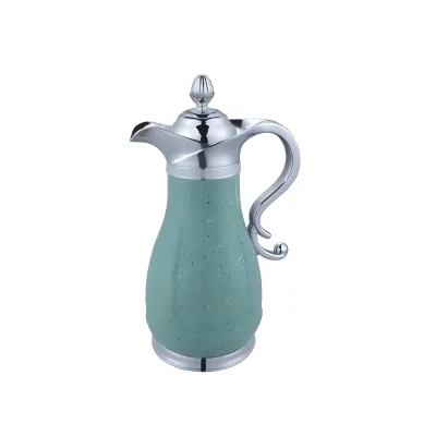 Modern Arabic Style 1L Coffee Pot Vacuum Flask Large Capacity 12-24 Hours Thermal Portable OEM Plastic