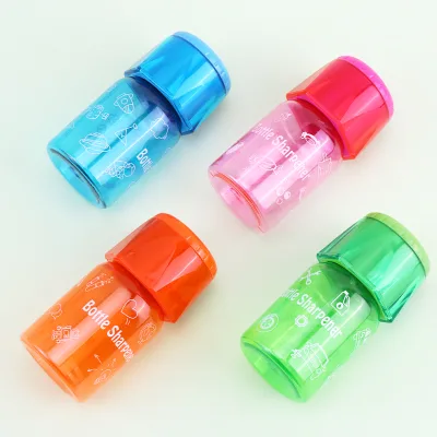 OEM/ODM Eco-Friendly Innovative Bottle Pencil Sharpener Creative Stationery Wholesale Discount for Students