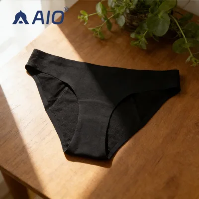 AIO Custom Eco Friendly Reusable Absorbent Cotton Elastic Culotte Menstrual Period Panties