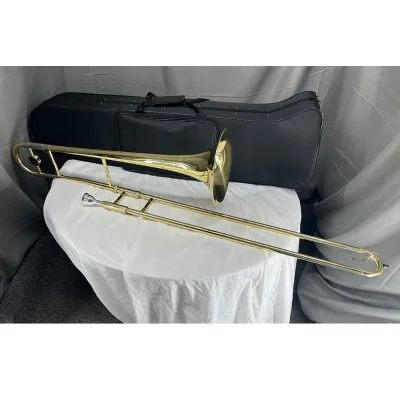 HIGH QUALITY Gold Lacquer Bb Key Yellow Colored Slide Alto Trombone From China
