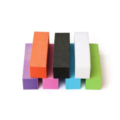 Free Sample Professional High Quality 4 Way Sponge Polish Buffer Block for Nail Care