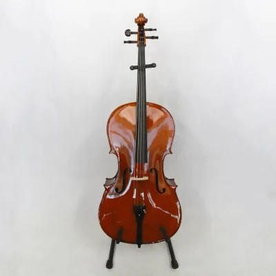 High End Professional Solid Maple Handmade Cello 4/4 Size Glossy Surface Soft Bag Case Full Set Ebony Accessories Best