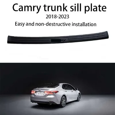 Rear Trunk Sill Plate Guard Cover for Toyota Camry 2018-2025 Car Rear Trunk Threshold Protector Auto Exterior Accessories