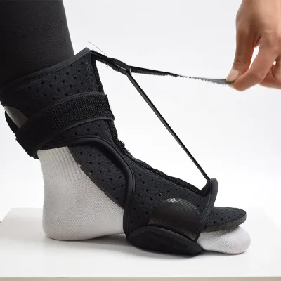 Breathable Foot Ankle Support Fixed Inversion Correction Drop Foot Brace