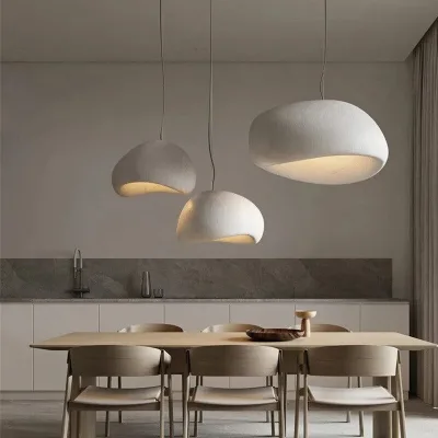 Japanese Wabi-Sabi Chandelier Modern Minimalist Dining Room Living Room Bedroom Bar Designer Homestay E27 Decorate Hanging Lamp