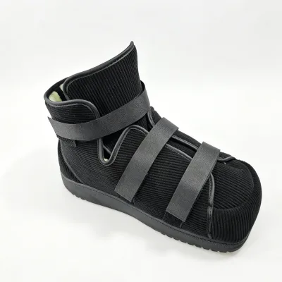 Universal Square Toe Medical Walker Boot Winter Warm Post Op Shoe Adjustable Hook and Loop Walking Shoe for Injured Foot Care