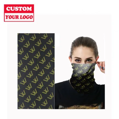 Outdoor Sports Thermal Seamless Polyester Neck Warmer Fashion Custom Print Winter Neck Gaiter Tube Bandana
