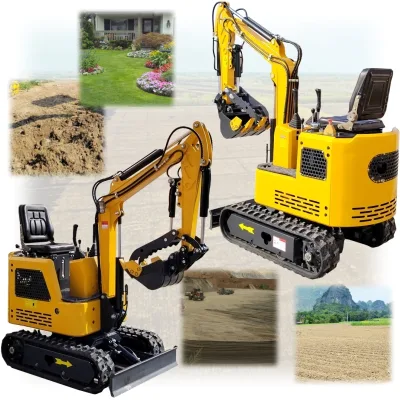 New Design Mini Diggers Hydraulic Diesel Excavator Machine Earth-Moving Machinery Small Ditch Digger Machine