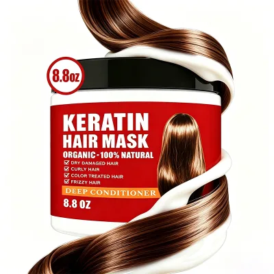 250g Keratin Hair Mask Deep Conditioning Hair Treatment Mask Repair Treatment Damage Hair Root Deep Conditioner Hair Mask