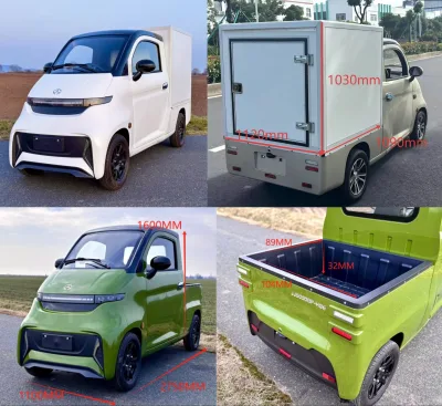 Four Wheeled Electric Last Mile Delivery Van New Energy Cargo Truck 5kw 45km/h With Box Body