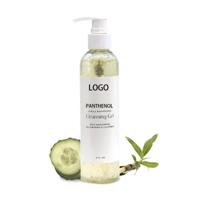 Custom Daily Facial Cleanser Private Label Hydrating Gel Moisturizer with Panthenol Amino Acids for Skin