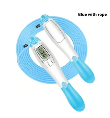 Dual-Use Smart Sensor Counting PVC Jump Rope Set Portable Fitness Training Equipment with Adjustable Length