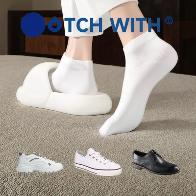 Disposable Compressed Socks Bulk Pack 100 Pairs Eco-Friendly Nonwoven Polyester/Cotton for Hotel Amenity Travel Essential Custom