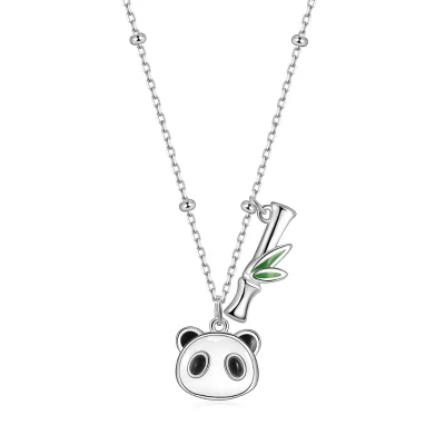 925 Sterling Silver Vintage Animal Pendant Necklace Fashionable Link Chain for Women Jewelry Necklace