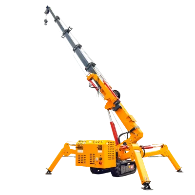 Construction Equipment Hydraulic Crawler Cranes Telescopic Boom 1.2 Ton Spider Crane Lifting Spider Crane for Sale