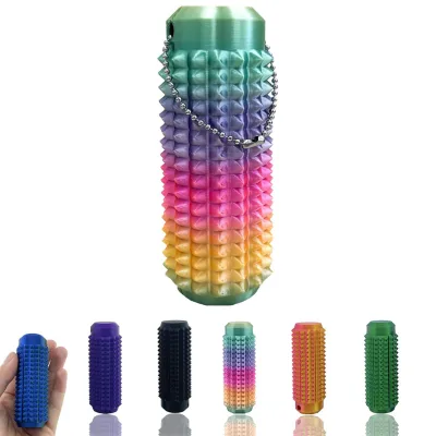 Spiky Little Ouchies Adult Fidgets Bumpy Toys Portable Anxiety Stress Relief Pain Stim Keyring 3D Printed Mini Massager Keychain