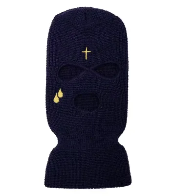 Warm Cold Weather Three Hole Logo Embroidered Custom Ski Mask