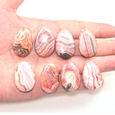 Miss Stone China Wholesale Natural Crystal Rhodochrosite Pendant Pear Drop Bead with Big Hole Fine Pendants & Charms Necklaces
