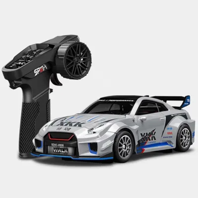 DC 1/43 Scale Mini RC Drift Car with Gyroscope,Micro Small with Full Proportional RTR 2.4GHz Remote 2 Tire Sets