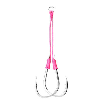 Wholesale High Carbon Slow Jigging Hooks Stainless Steel Double Fishing Hooks for Fishing Lure