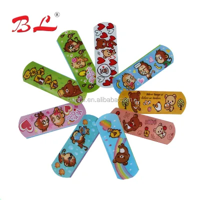 First Aid Kit Cartoon Kids Bandage Shaped Wound Plasters