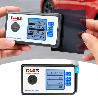 LS162 Solar Film Transmission Meter With HOLD Function VLT UVR IRR Window Tint Tester for Laminated Coated Glass