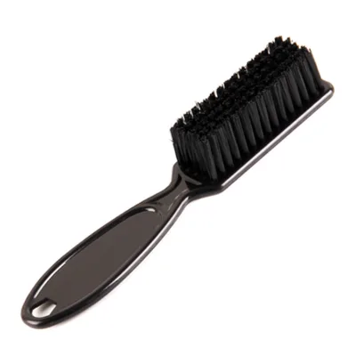 Men's Barber Hairdressing Brush Plastic Boar Bristle Shaving Finger Brush for Nail & Face Cleaning