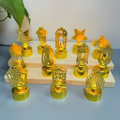 Hot-selling Ramadan LED Electronic Candle Light Muslim Festival Night Light Atmosphere Desktop Decorative Light Wholesale