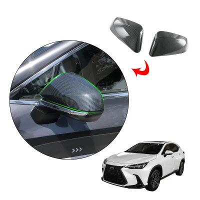 ABS Car Exterior Decoration Auto Side Door Rear View Mirror Cover Frame Sticker Body Kits For Lexus NX 2022