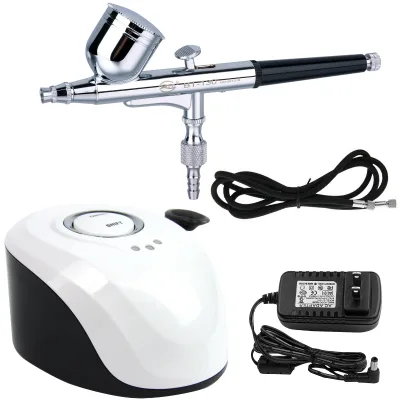 BT-19 Portable Mini Oxygen Injector Kit Rechargeable Handheld Nano Air Compressor for Home Professional Air-Brush Use Gravity