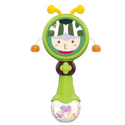 Baby Early Education Soothing Music Lights Dental Glue Waves Drummers Ringing Bells Kid Toys