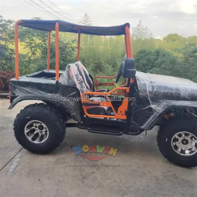 Street Legal Gas Powered 250cc Jeep Golf Cart Suitable Neighborhood Daily Short Distance Travel