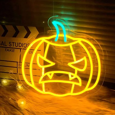 2022 Halloween UV Pumpkin Neon Light Sign Neon Pattern Custom Neon Sign