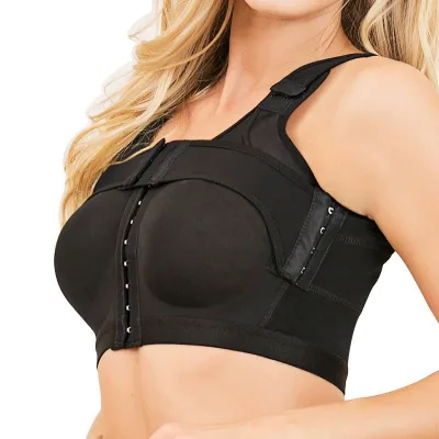 Postpartum Front-Closure Push-Up Bra for Plus Size Women Breathable Skin-Friendly Double-Layer Lightweight Shaping Bra