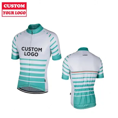 Custom Sublimated Design Breathable Cycling Jersey Bike Wearing Uniforms Retro
