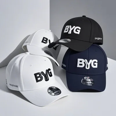 Unisex Custom Embroidery Fitted Baseball Cap Cotton Sports Hat with Golf Inspiration for Sports Fans
