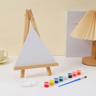 Factory Wholesale Multi-function Triangle Easel Artist Canvas Painting Kit