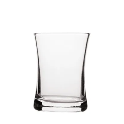 Sail shaped whiskey glass heavy base vodka glass clear drinking glass cup