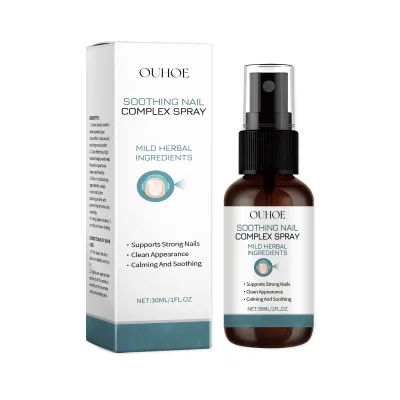 OUHOE Nail Care Anti Fungal Spray Repairing Soothing Natural Herbal Nail Fungus Treatment Spray 30ml