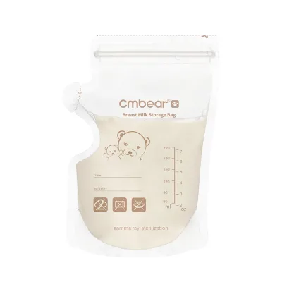 Wholesale Price Custom Printed Breast Milk Storage Bags 30 Pieces Per Box Double Zip Lock BPA Free Pre Sterilized
